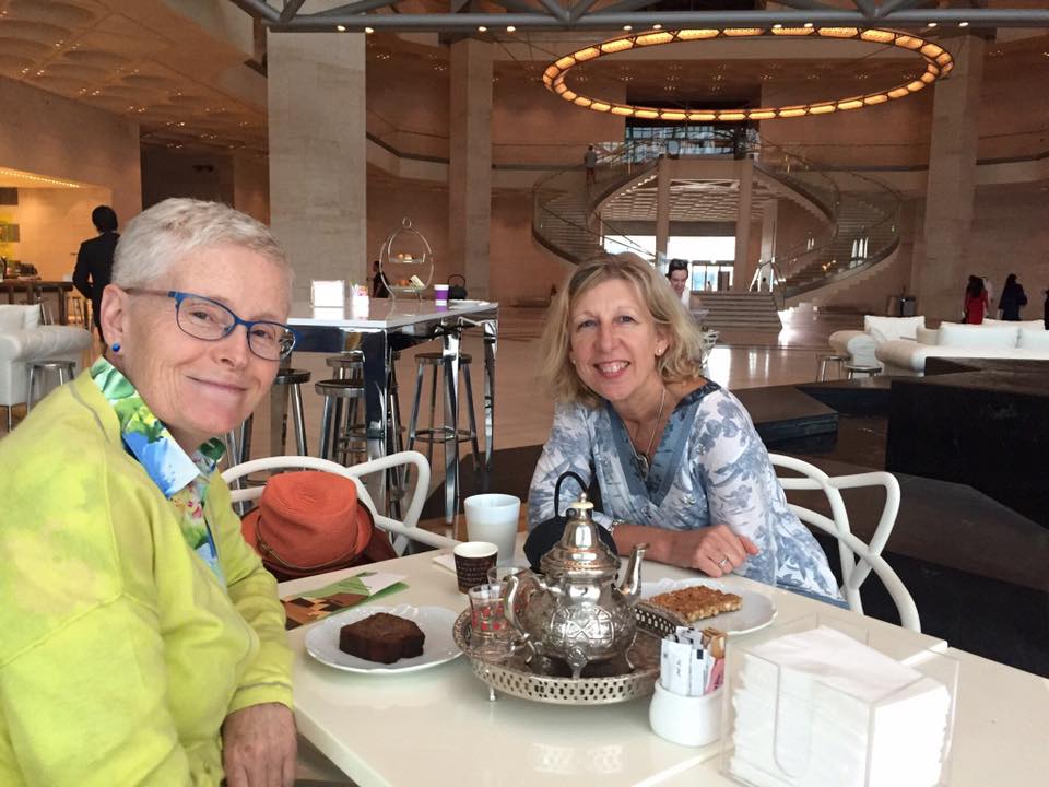 Tilla Brook and Denise Chilton Coaching in Qatar